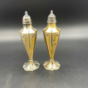 Vintage Mid Century La France Reg 641 Silverplate Salt and Pepper Shakers SP